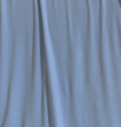 Close-up of cove / swaddle in light blue, featuring a slightly shiny finish with soft vertical folds and a subtle diagonal texture—suggesting gentle drape ideal for a cozy bamboo baby blanket or swaddle.